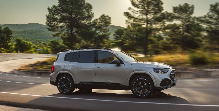 Mercedes GLB on road
