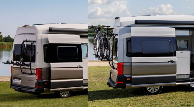 VW Grand California bike rack