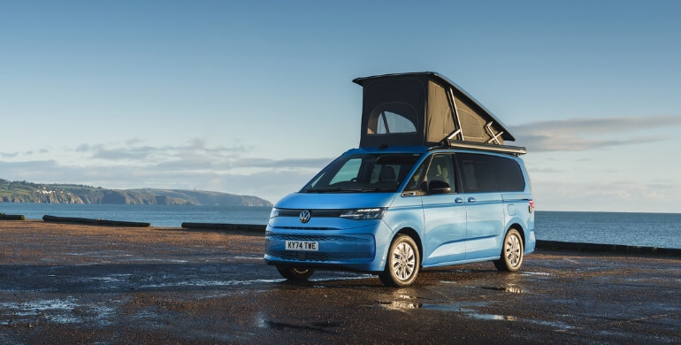 VW California eHybrid with pop top roof
