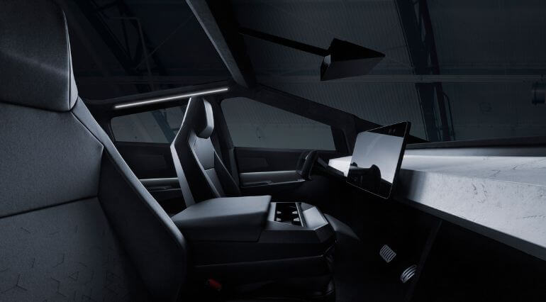 Tesla Cybertruck interior