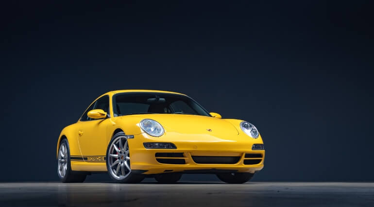 Porsche 911 in yellow
