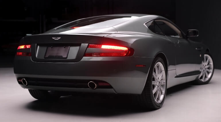 Aston Martin DB9 rear in green