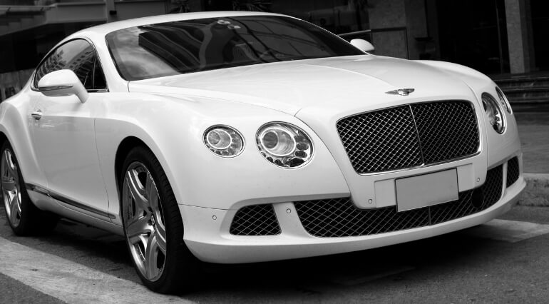 Bentley Continental GT in white