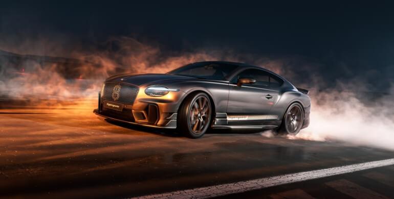 Bentley Continental Supersports drifting