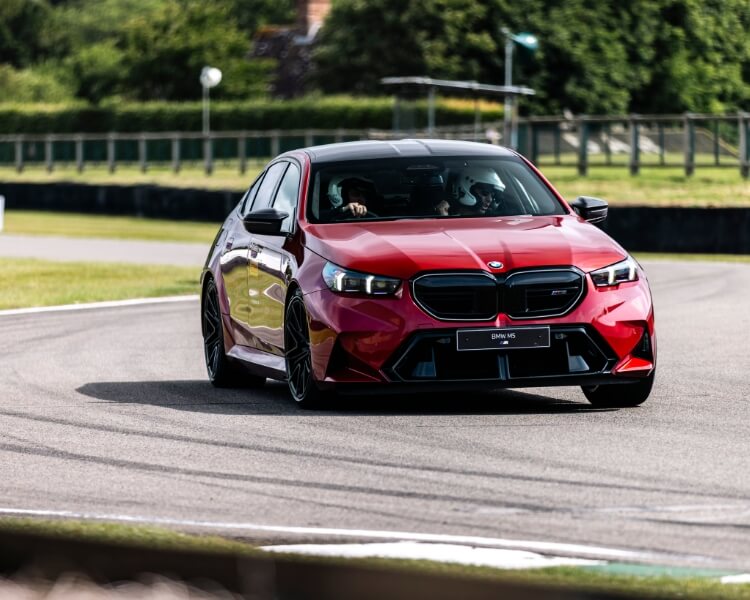 BMW M5 tested with Pirelli P ZERO and M4 sibling on track