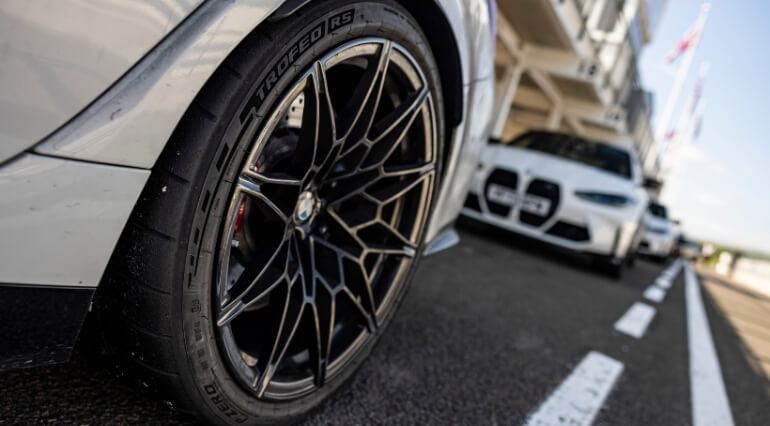 BMW M4 wearing Pirelli Trofeo RS tyres