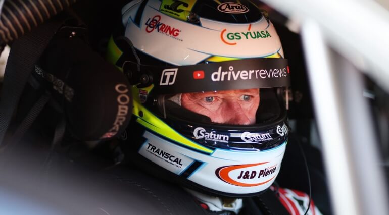 Gordon Shedden in racing helmet