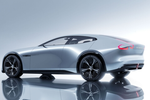 Mazda Vision X-Coupe from the rear
