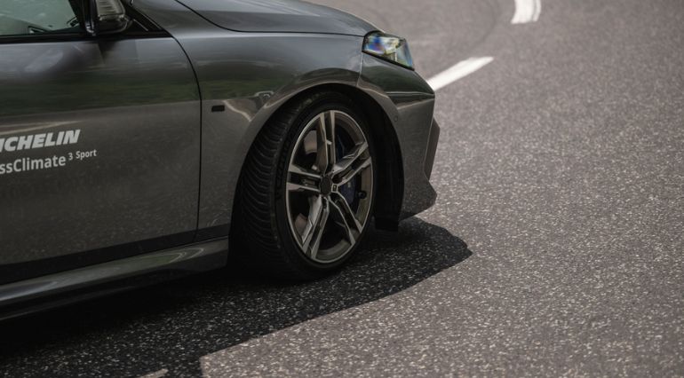 CrossClimate 3 Sport tyres on BMW on the road