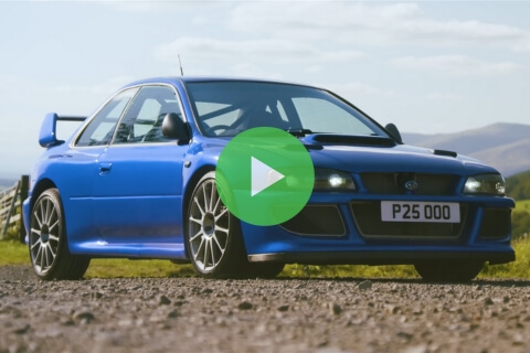 Prodrive P25 Impreza in blue