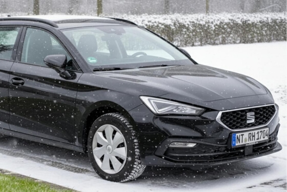 Seat Leon in snow