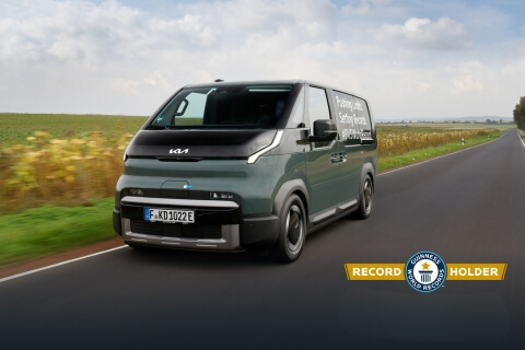 Kia PV5 Cargo on road