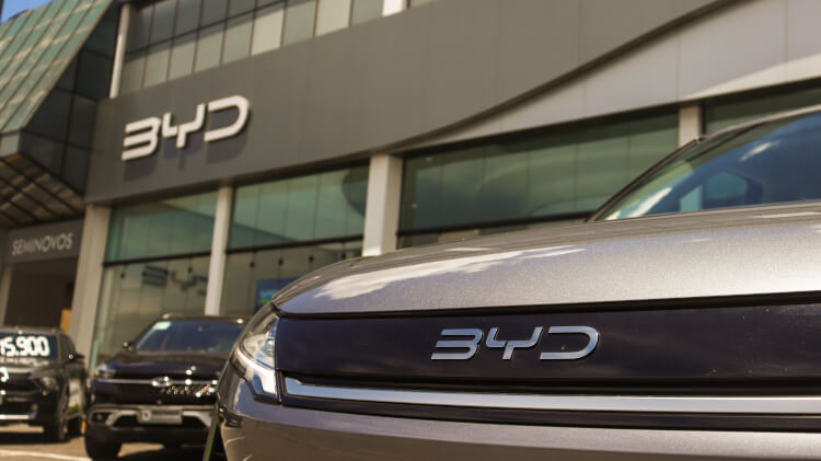BYD car showroom