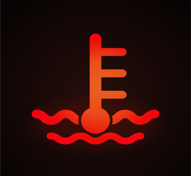 Coolant Temperature Warning dashboard symbol