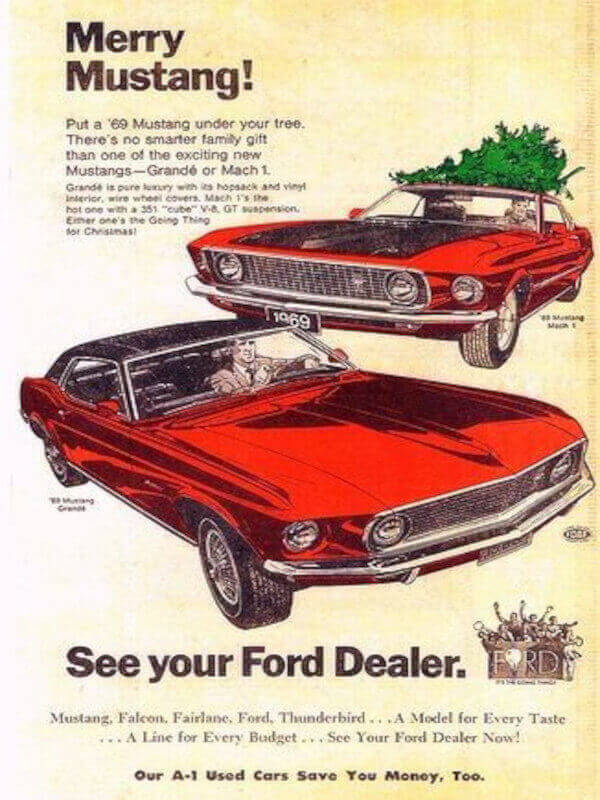 Ford 1969 car advert