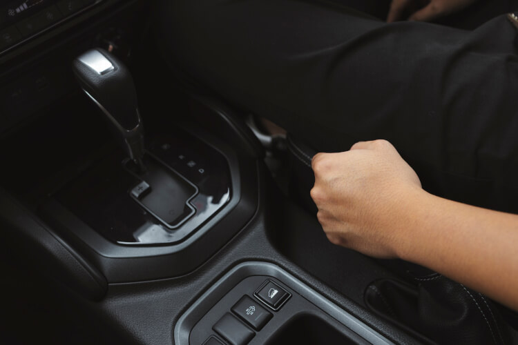 Handbrake in a car