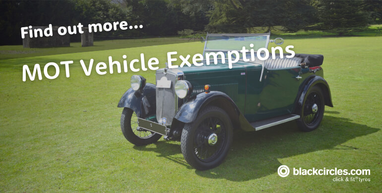 MOT Vehicle Exemptions