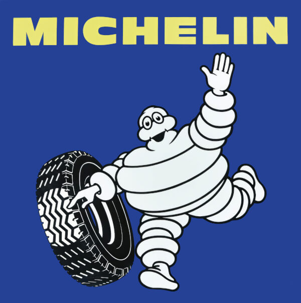 Michelin Man with a tyre