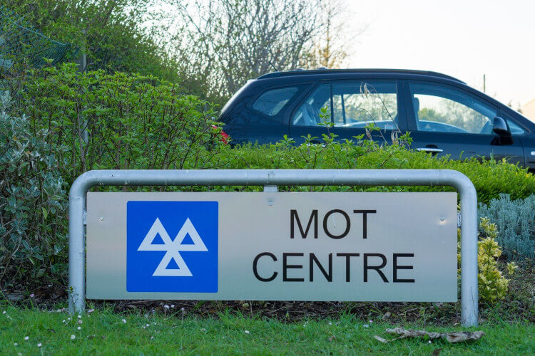 Outside a professional MOT centre