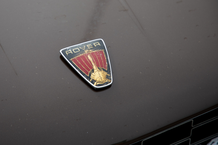 Old Rover car brand logo on a car