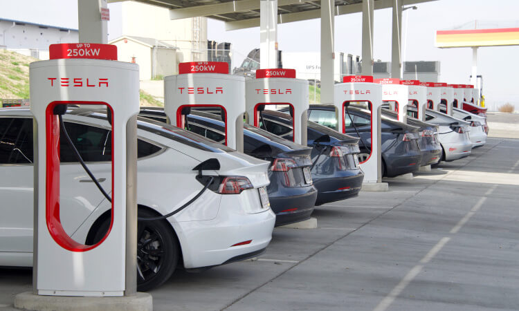 Tesla charging ports