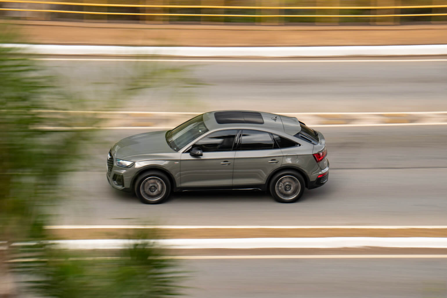 Audi car driving