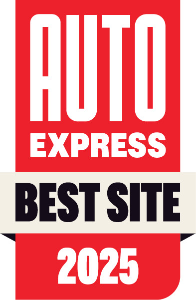 Auto Express logo with Best Site 2025 award