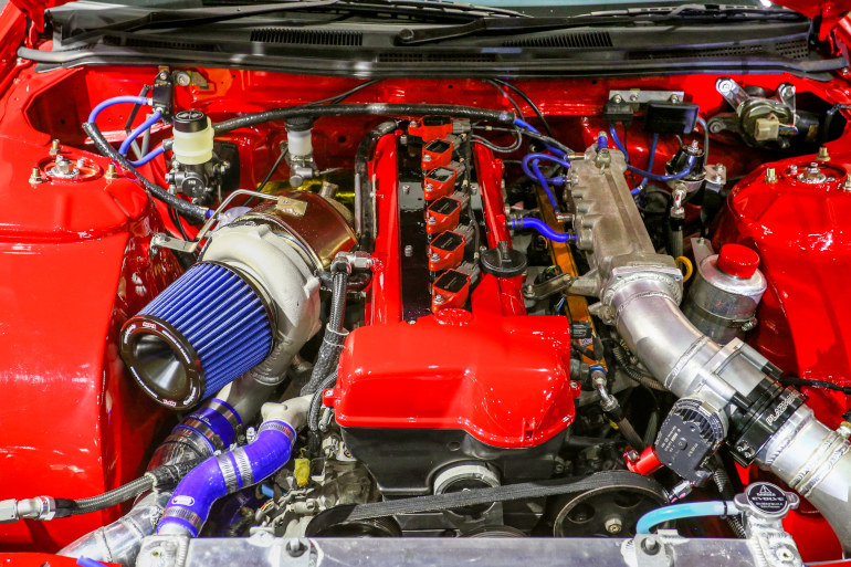 Tuned engine bay