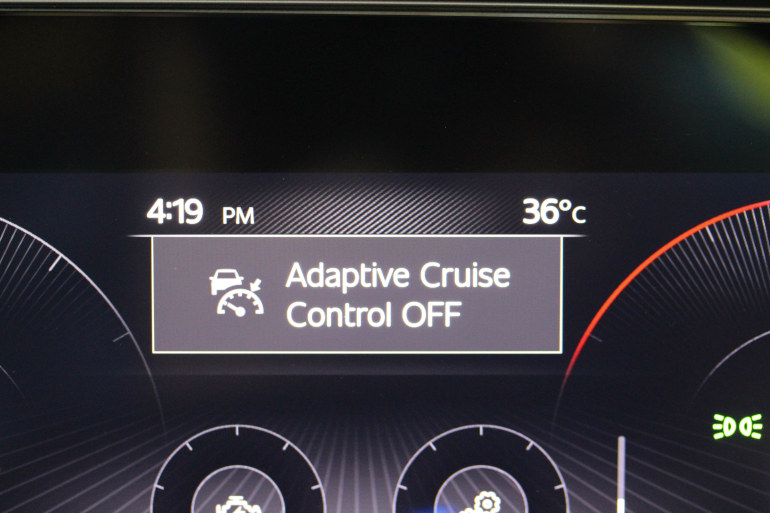 Adaptive cruise control display