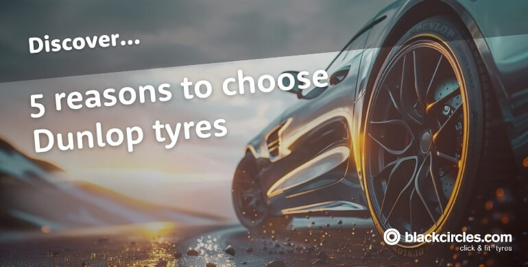 Dunlop tyre on a sports car