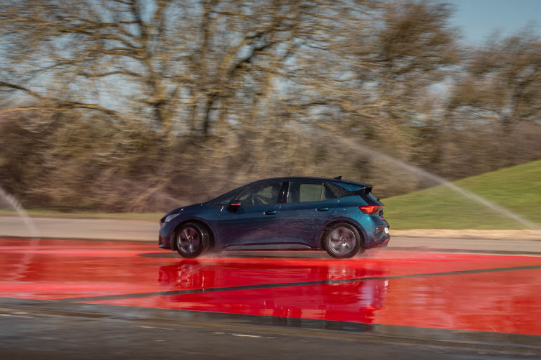 Cupra Born on skidplate