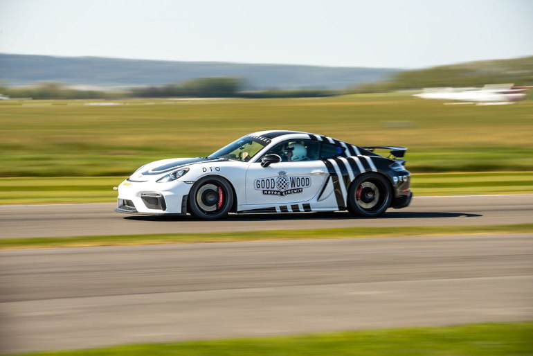 Porsche Cayman GT4 at Goodwood Racetrack