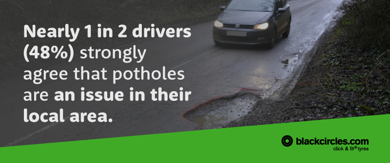 Potholes are an issue