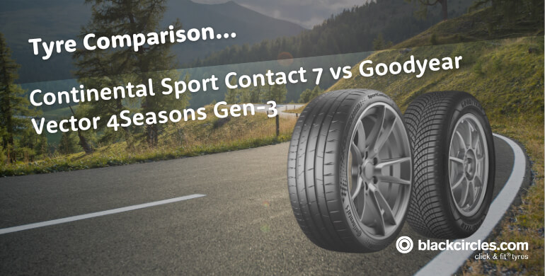Continental Sport Contact 7 vs Goodyear Vector 4Seasons Gen-3