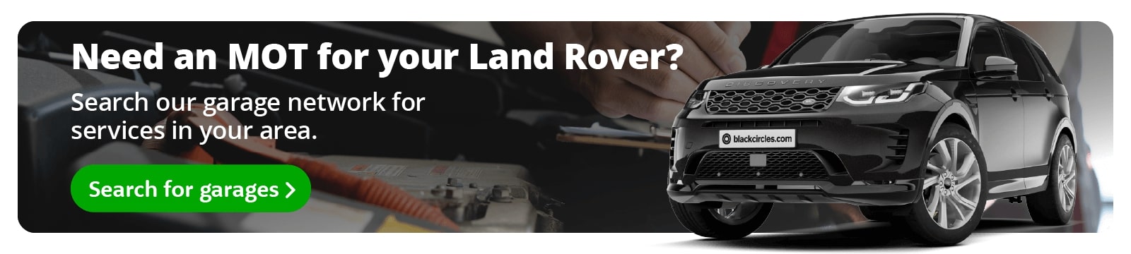 Blackcircles.com online Land Rover MOT booking