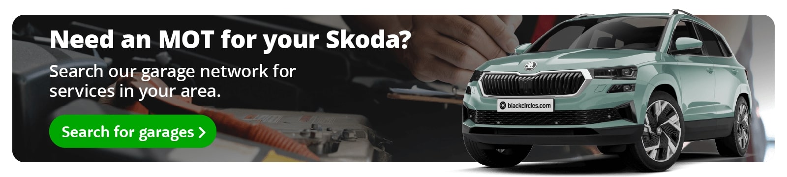 Blackcircles.com online Skoda MOT booking