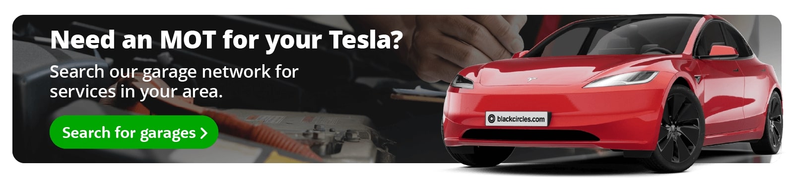 Blackcircles.com online Tesla MOT booking