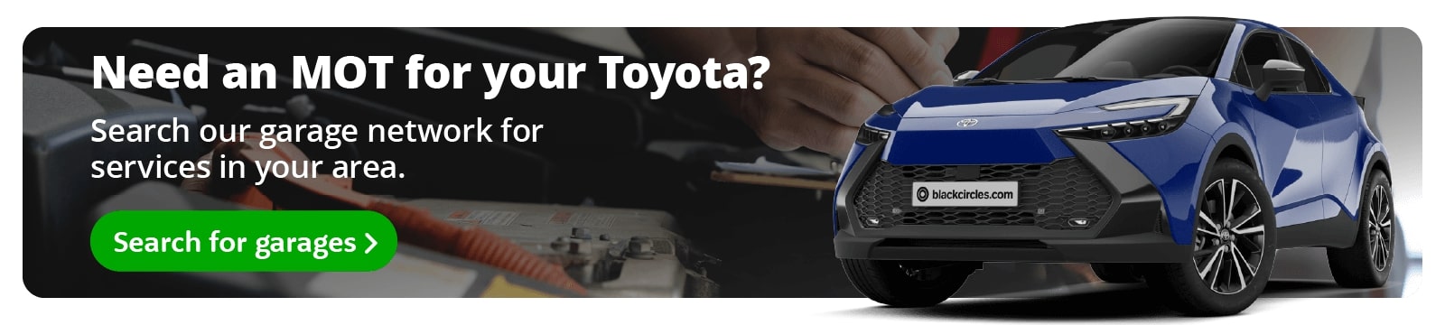 Blackcircles.com online Toyota MOT booking