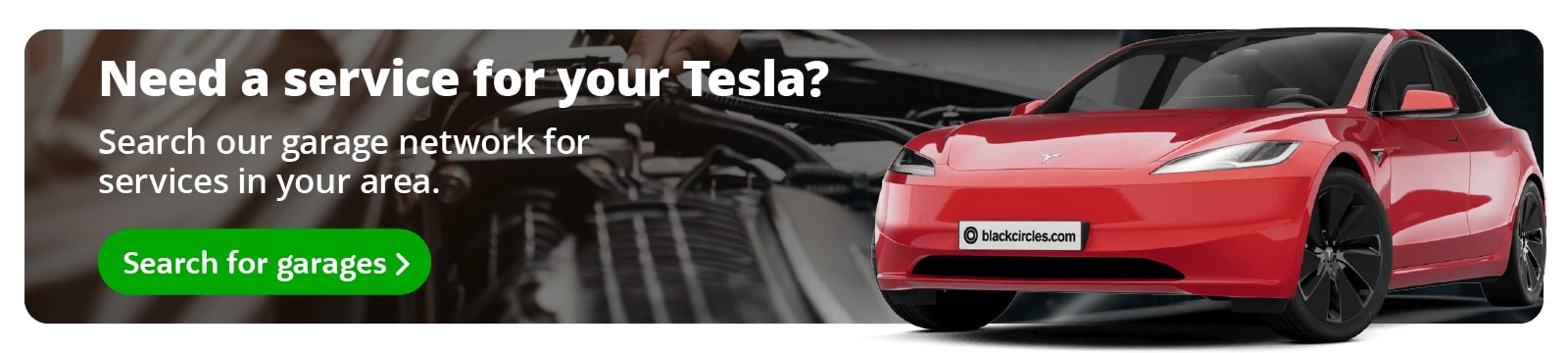 Blackcircles.com online Tesla Car Servicing booking