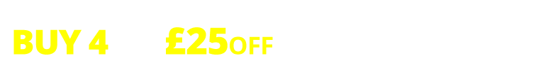 Multibuy offer buy four tyres get £25 off